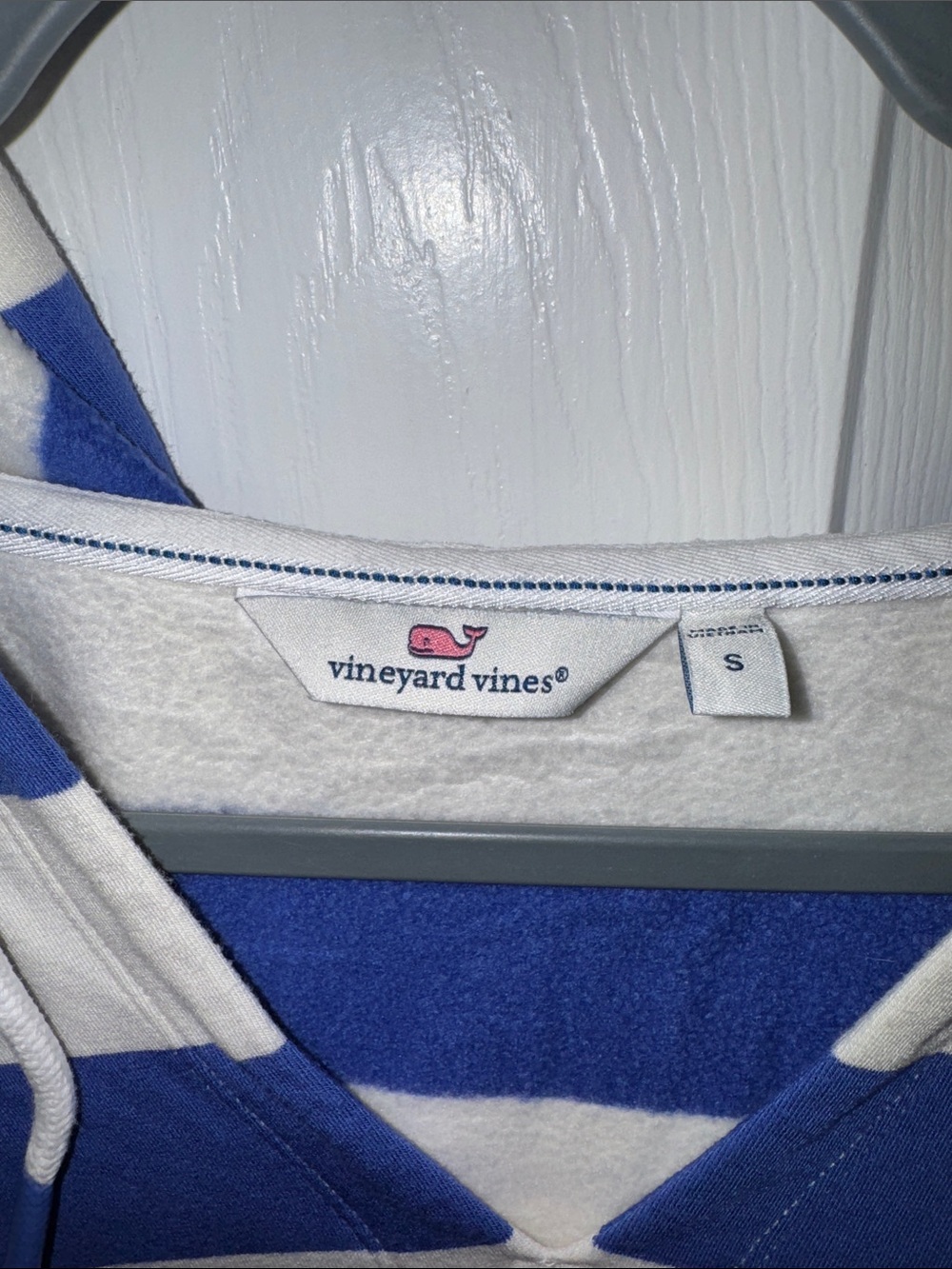 Vineyard Vines Blue & White Striped Hoodie - Picture 2 of 3